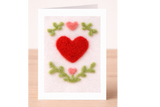 Valentine Heart Needle Felting Kit (Set of 3 Cards)