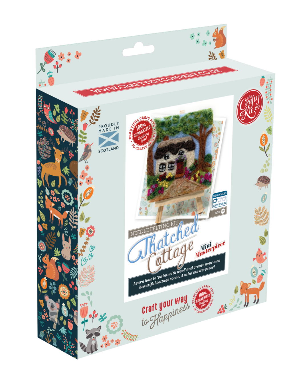 Paint with Wool Mini Masterpiece: Thatched Cottage Craft Kit