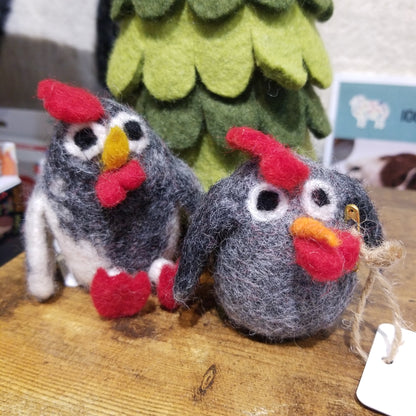 Handmade Felt Chickens