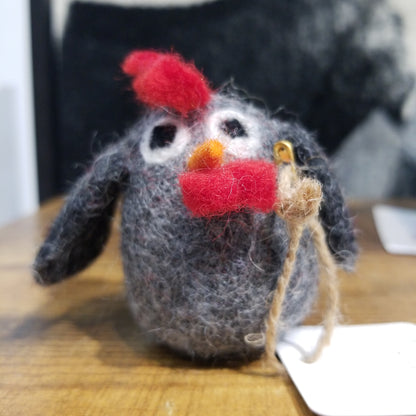 Handmade Felt Chickens