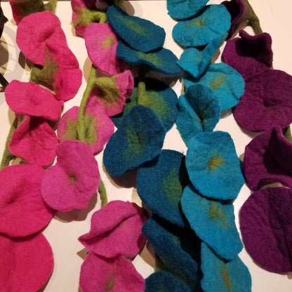 Felt Flower Vine Garland  - 4 Colors Available!