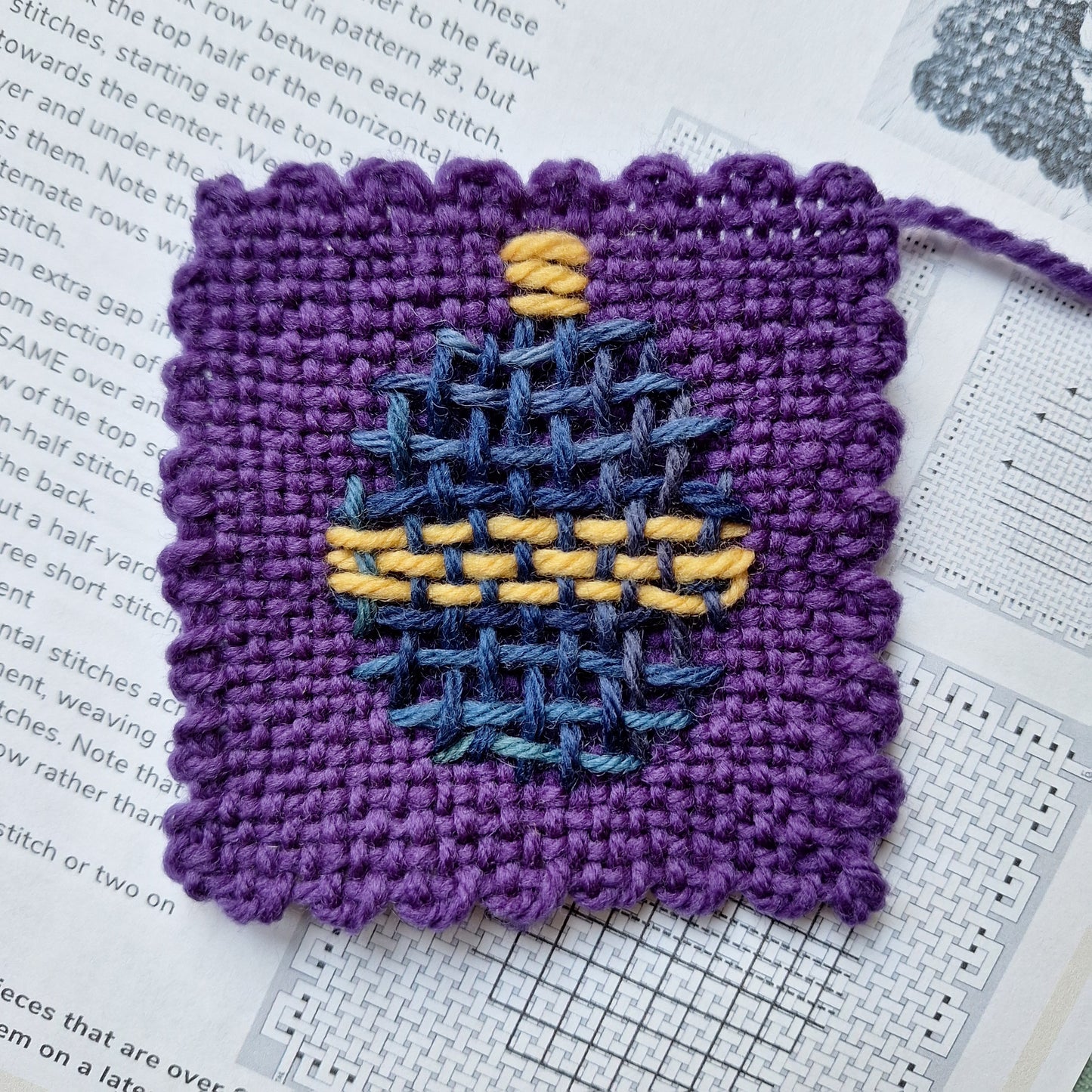 Advent Square-a-day Wall Hanging for Zoom Loom