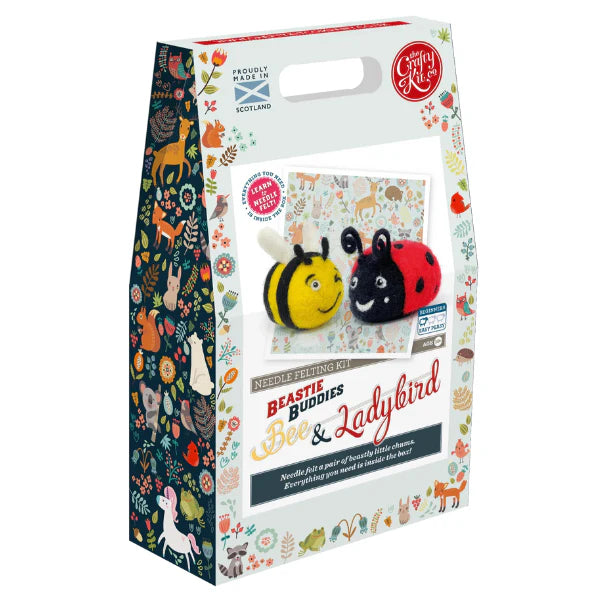 Beastie Buddies Bee & Lady Bug Needle Felting Craft Kit