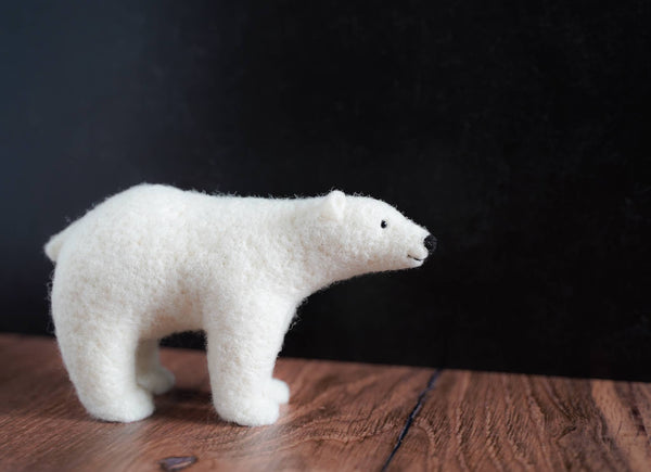 Polar Bear Needle Felting Kit