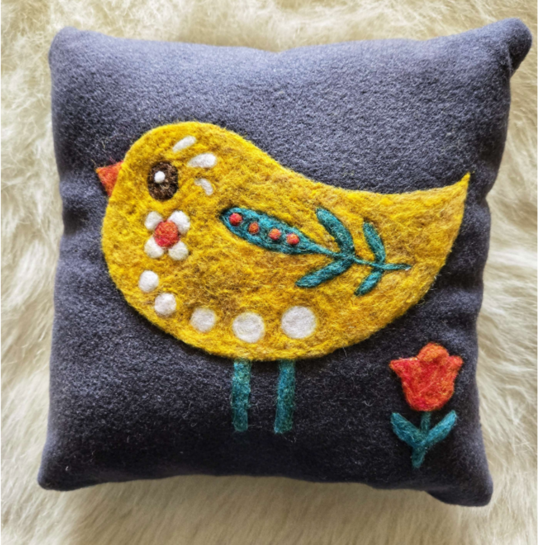 🎀 Sale! Felting Made Easy™: Create a Folk Bird Tapestry or Pillow with Ease