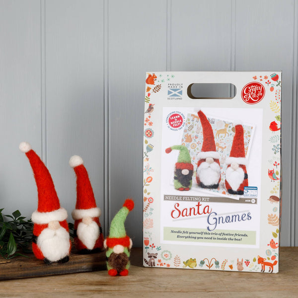 Santa Gnomes Needle Felting Craft Kit