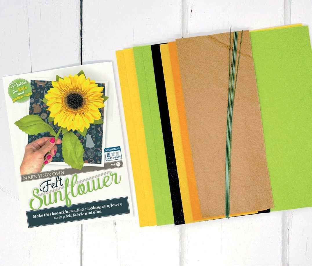 🎀 Sale! Felt Sunflower Flower Craft Kit