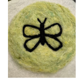 Monarch Butterfly - Felted Landscape in a Hoop