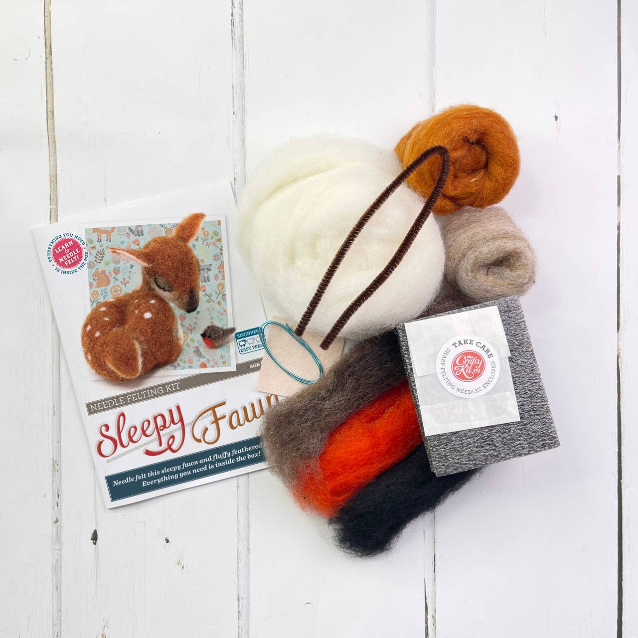 Sleepy Fawn Needle Felt Craft Kit