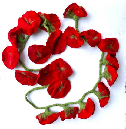 Felt Flower Vine Garland  - 4 Colors Available!