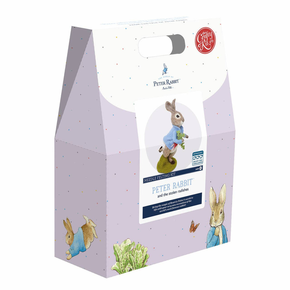 🎀 Sale! Peter Rabbit and the Stolen Radishes - Beatrix Potter Needle Felting Kit