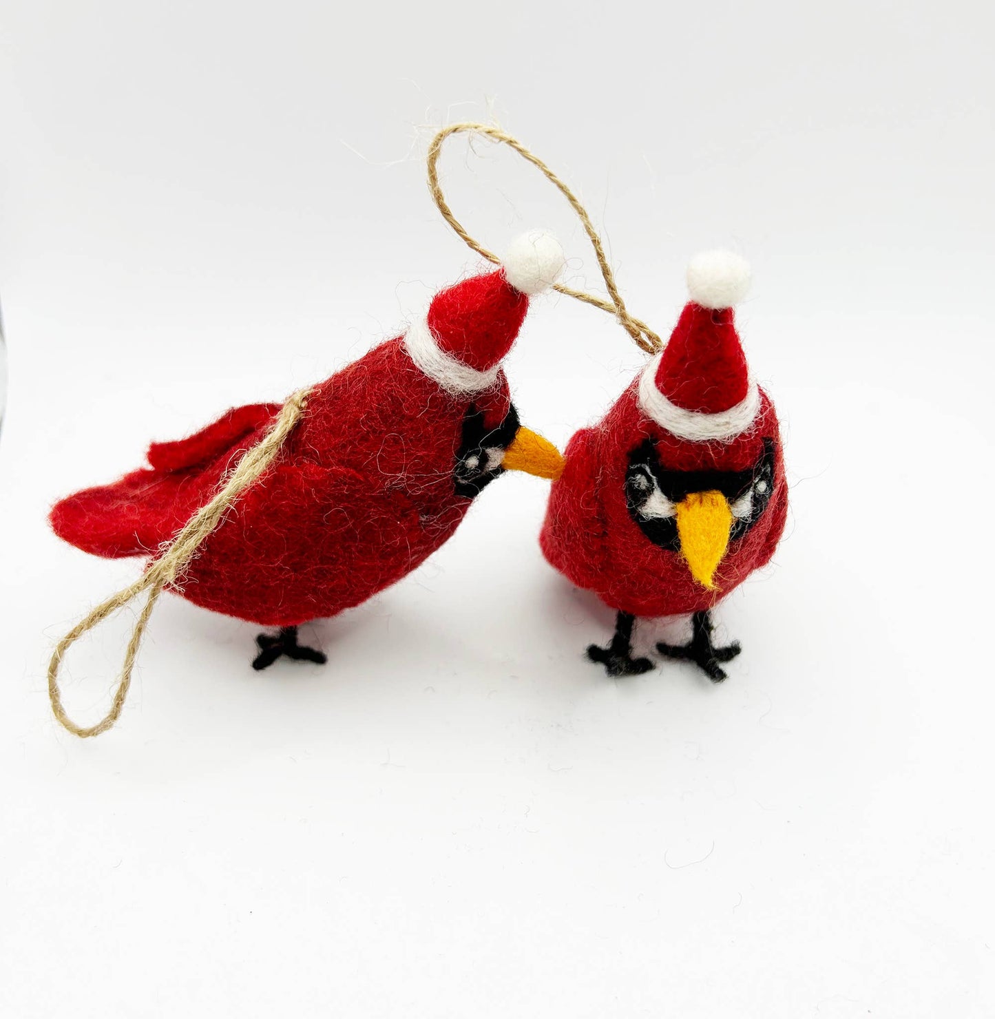 Handmade Felt Christmas Cardinal ornament