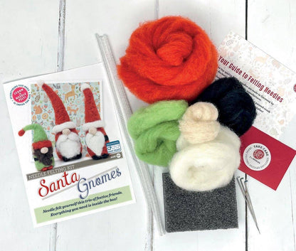 🎀 Sale! Santa Gnomes Needle Felting Craft Kit