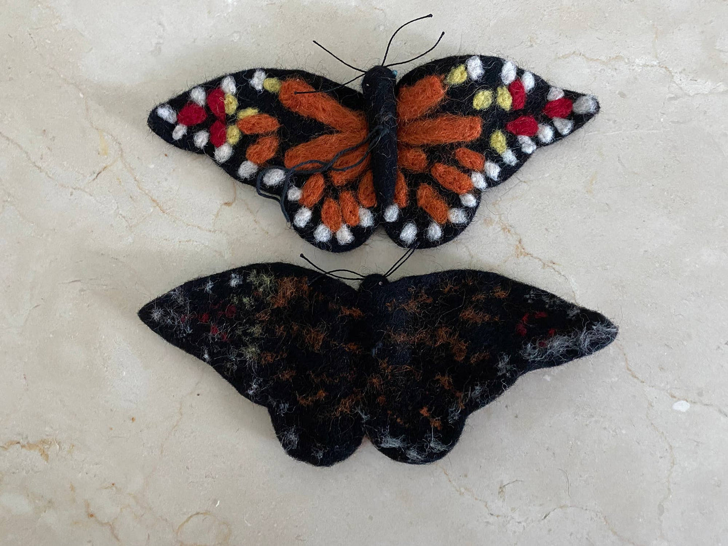 Felted Wool Monarch Butterfly