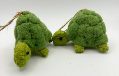 Snapping Turtle Felted Wool Decor / Ornament