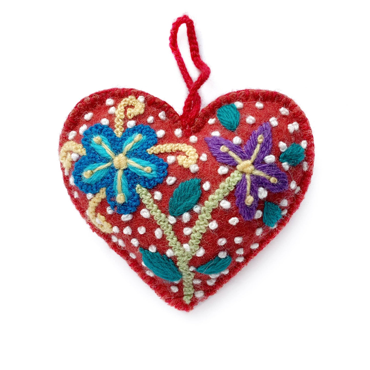 Colorful Embroidered Heart