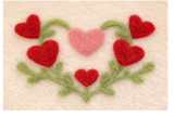 Valentine Heart Needle Felting Kit (Set of 3 Cards)