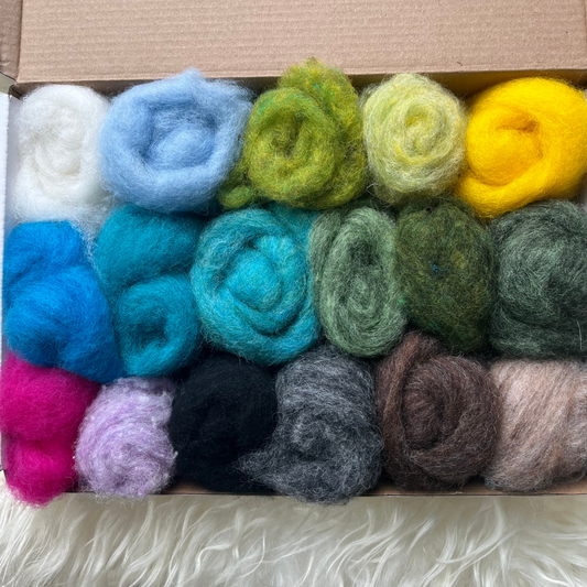 Artist Palette - Donna Miller's Favorite Landscape Felting Colors