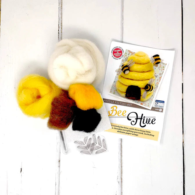 🎀 Sale!  Bee Hive Needle Felting Craft Kit