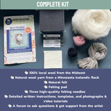 Bella the Sheep Needle Felting Kit