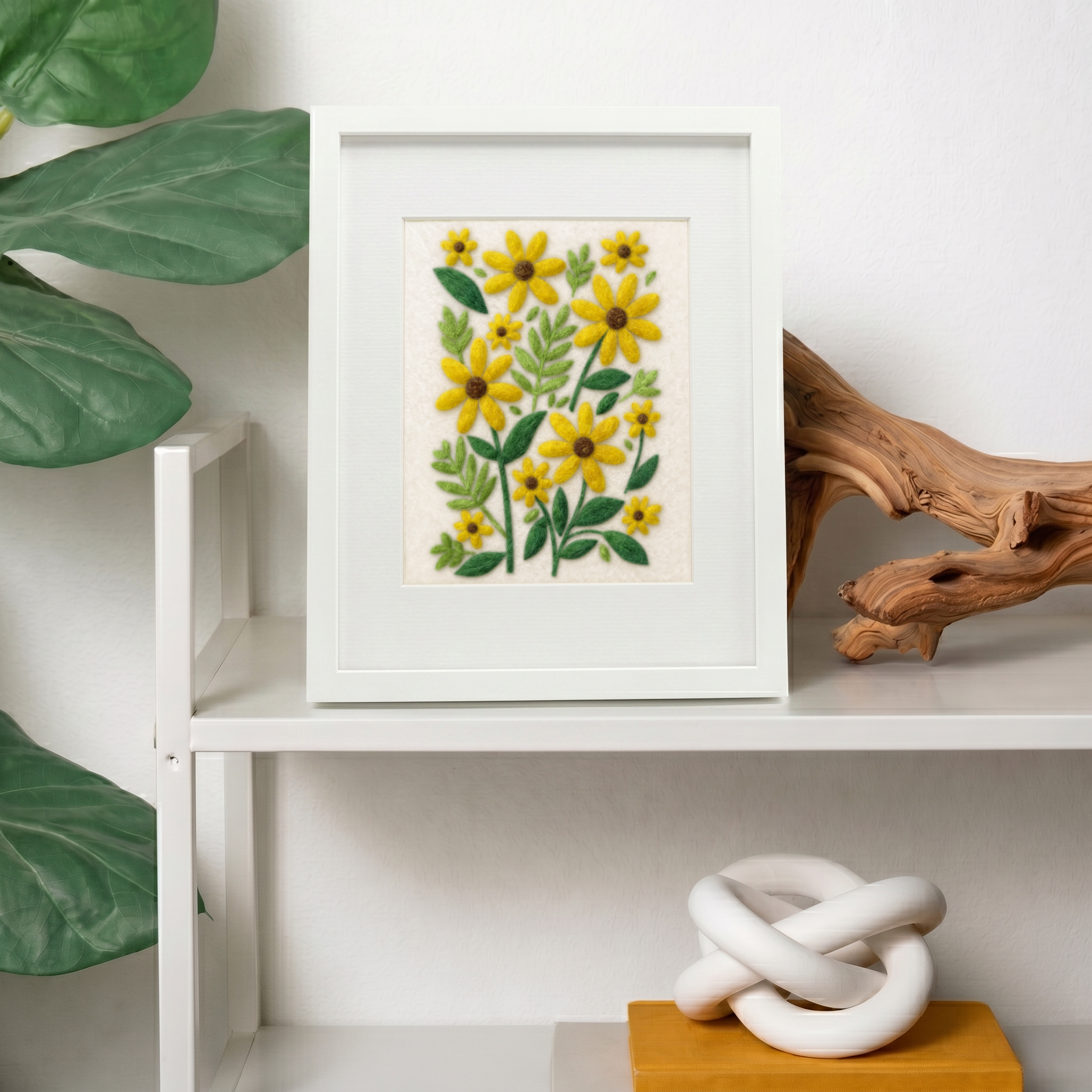 Black-Eyed Susan - Felted Art