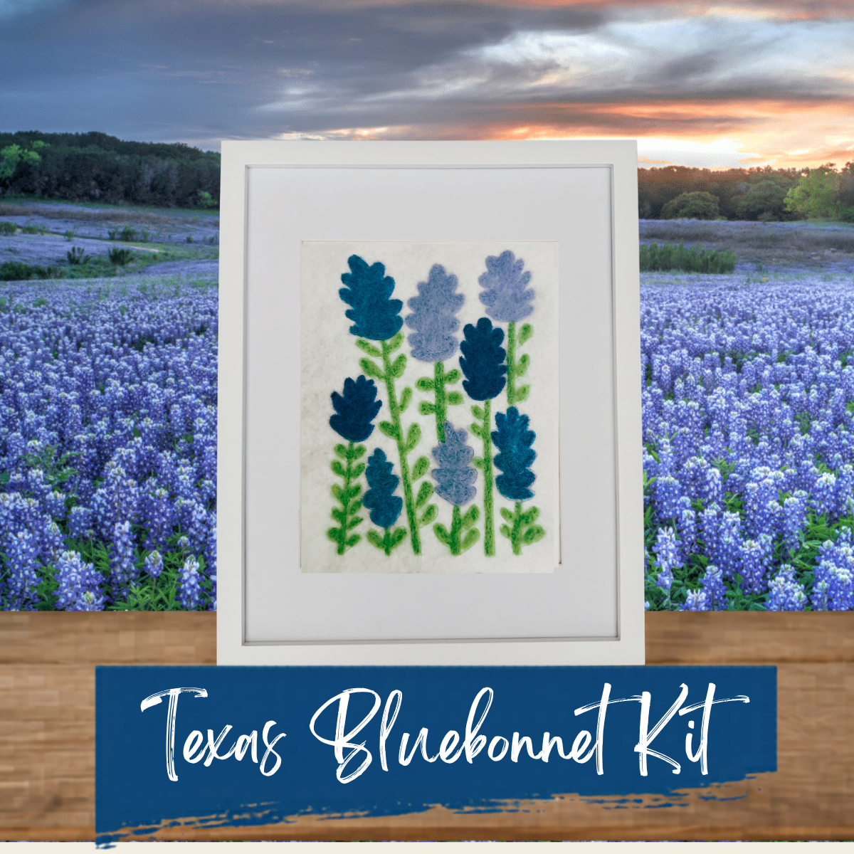 Bluebonnet - Felted Art