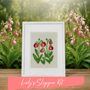 Lady's Slipper - Felted Art