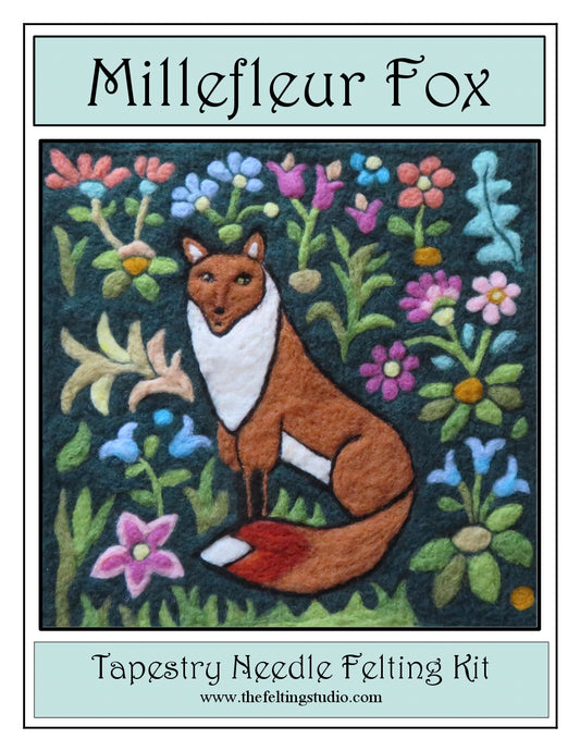 Fox Folk Art Tapestry Needle Felting Kit