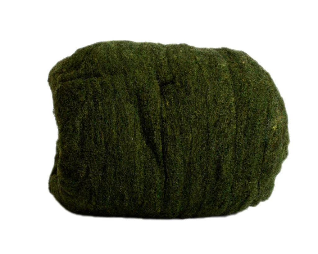 Hunter Green Felting Fleece (Heathered Wool)