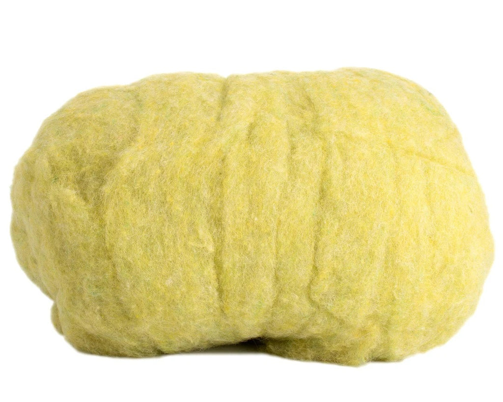 Lemongrass Felting Fleece (Heathered Wool)