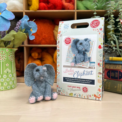 Baby Elephant Needle Felting Craft Kit