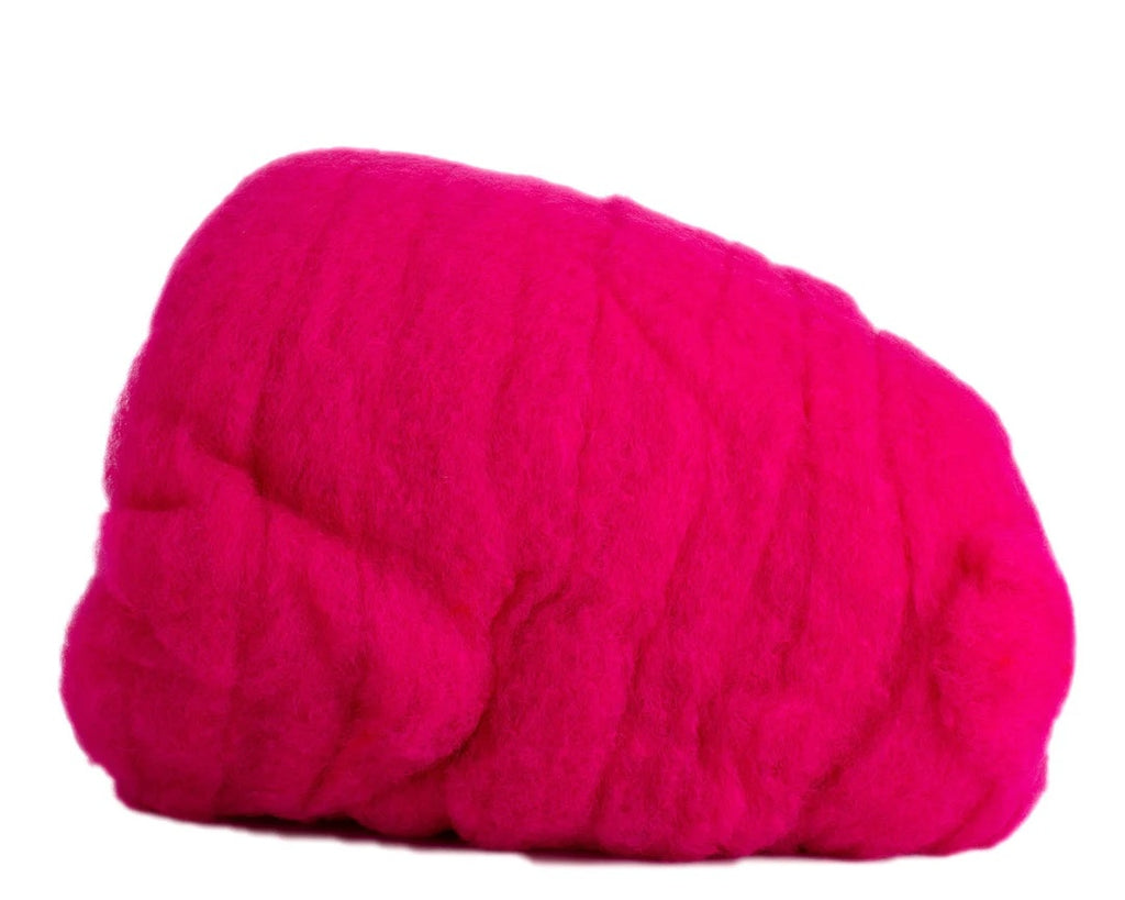 Pink Azalea Felting Fleece (Heathered Wool)