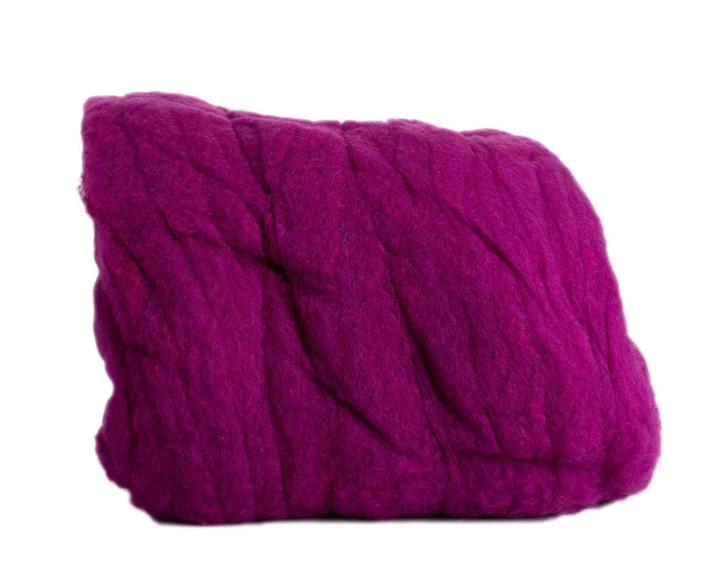 Raspberry Rose Felting Fleece (Heathered Wool)