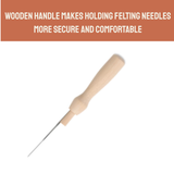 Wooden Felting Needle Holder