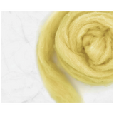 Lemon Chiffon Carded Corriedale Felting Wool