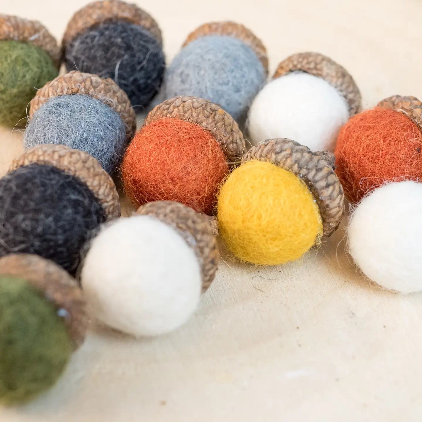 Felted Acorns!