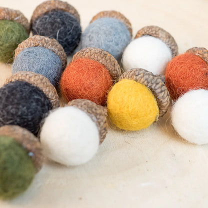 Felted Acorns!