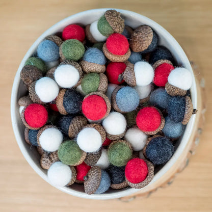 Felted Acorns!