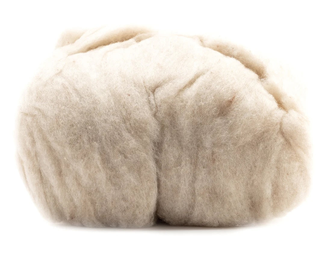 Almond Felting Fleece (Heathered Wool)