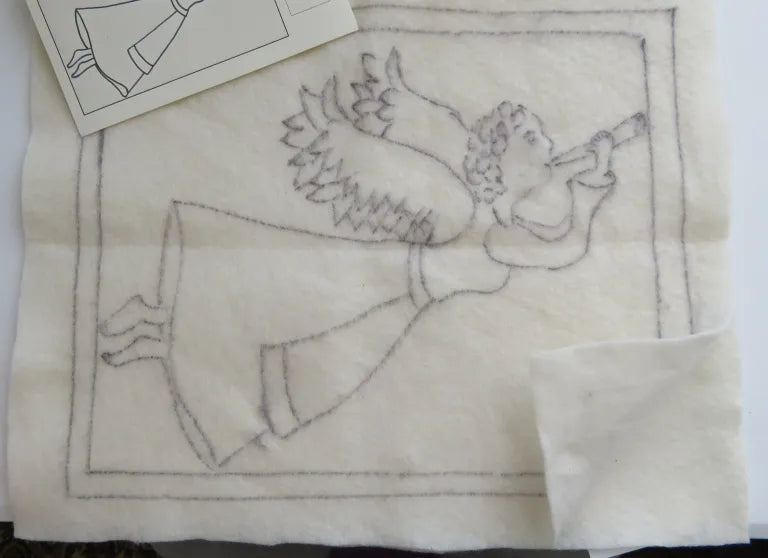Medieval Angel Folk Art Tapestry Needle Felting Kit