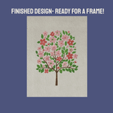 Apple Blossom Needle Felting Panel