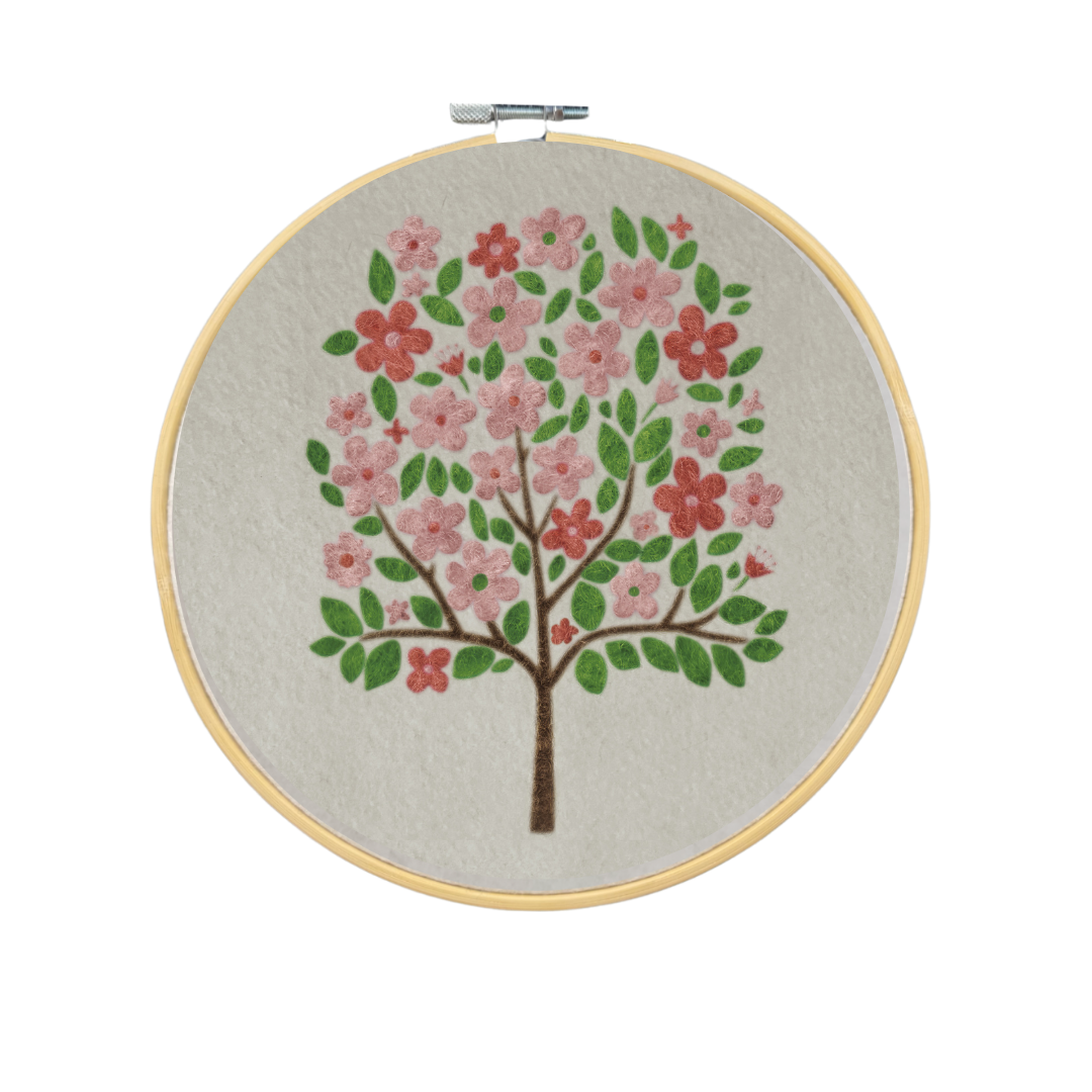 Apple Blossom - Felted Art