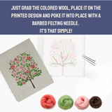 Apple Blossom - Felted Art