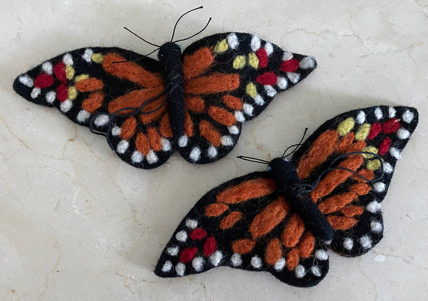 Felted Wool Monarch Butterfly