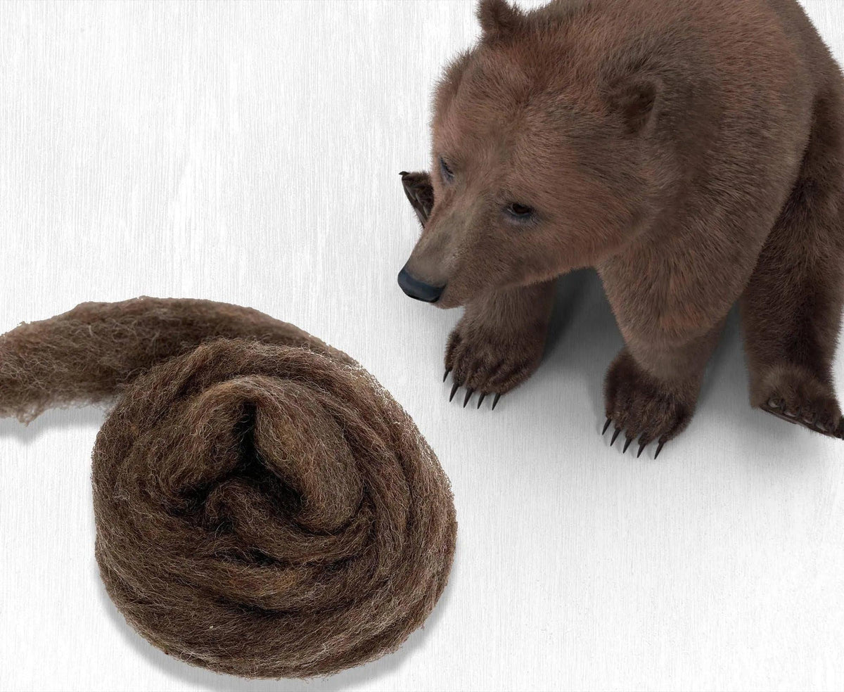 Bear Carded Corriedale Felting Wool
