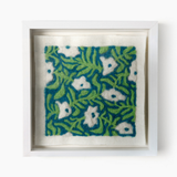 Bellflower Bold Blooms - Felted Art Tile