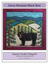 Green Mountain Black Bear Tapestry Felting Kit