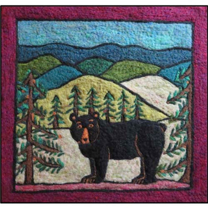 Green Mountain Black Bear Tapestry Felting Kit