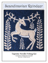 Scandinavian Deer Folk Art Tapestry Needle Felting Kit
