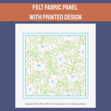 Bold Blooms Bellflower- Needle Felting Panel